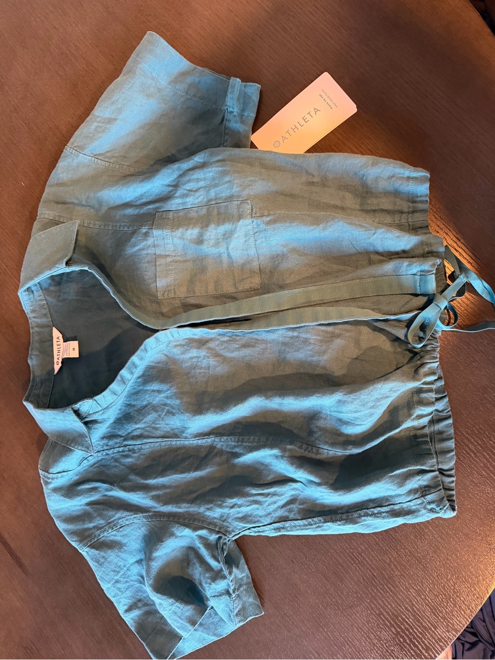 Athleta playa tie top - teal